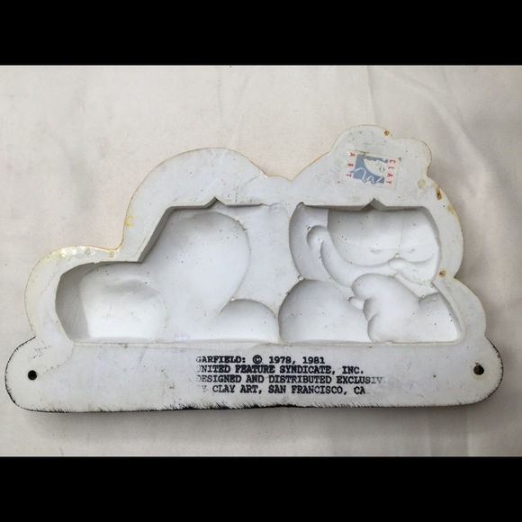 Vintage 1981 Clay Art Garfield Key Holder - Picture 4 of 9